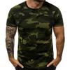 Summer Fashion Camouflage T-shirt Men Casual O-neck Cotton Streetwear T Shirt Men Gym Short Sleeve T Shirt Tops