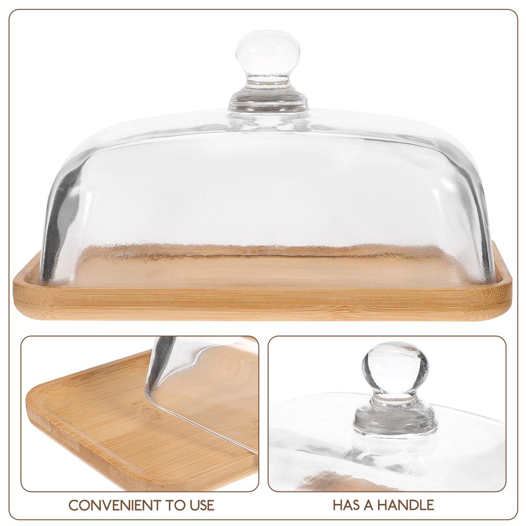Поднос для торта Многофункциональный контейнер Настольный десерт Удобный держатель Стеклянные бытовые подносы