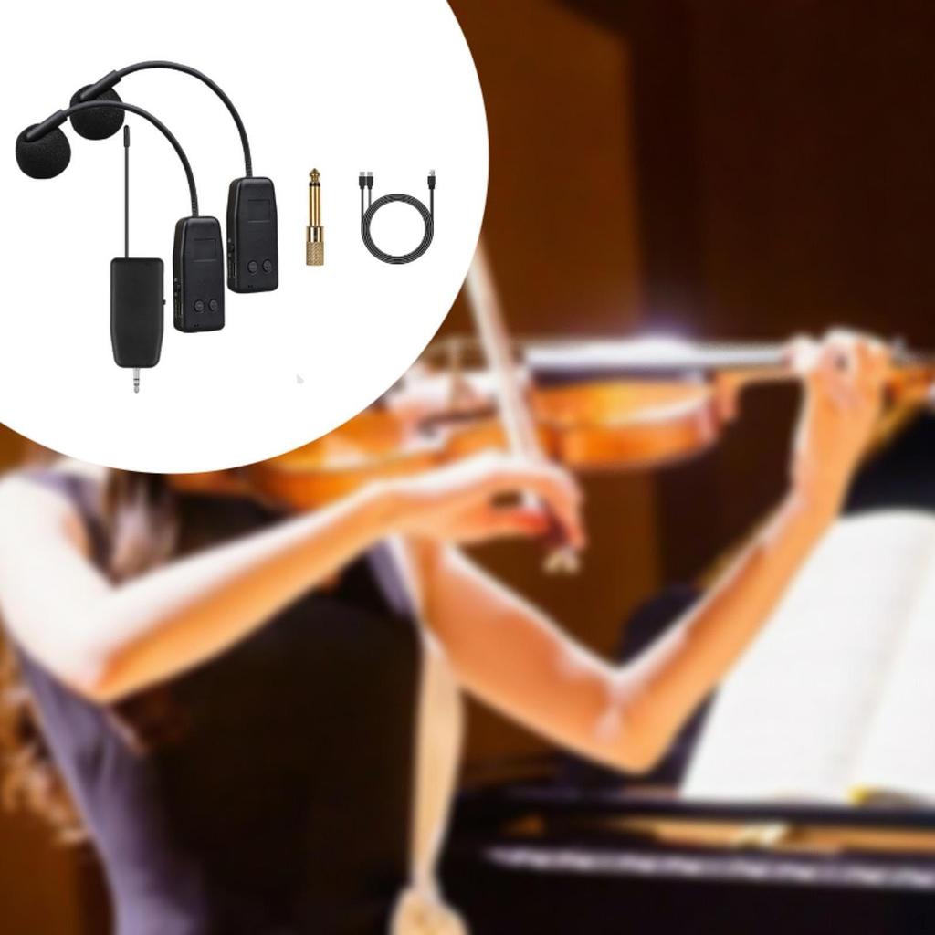 Скрипичный микрофонный инструмент конденсаторный зажим портативные беспроводные инструменты для личных упражнений