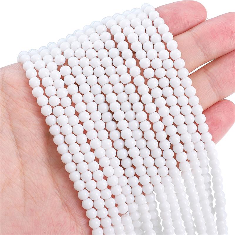 95Pcs Crystal Glass Beads Solid Loose Spacer Beads for DIY Necklace Bracelet Jewelry Making