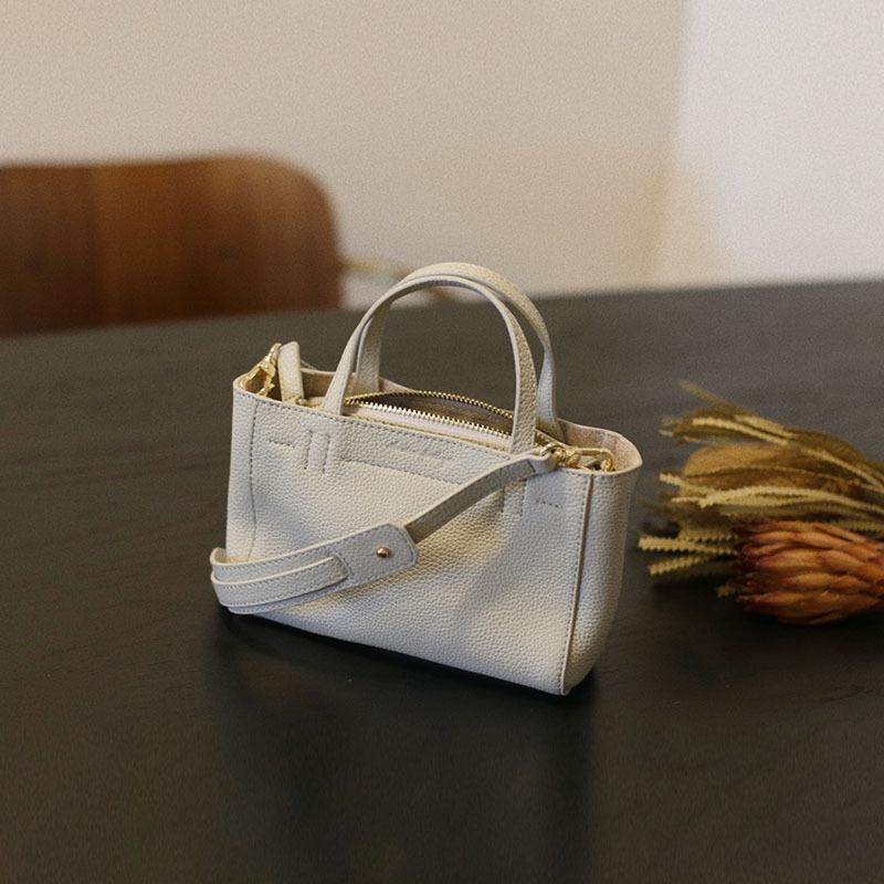 Новая весенне-летняя французская мини-сумка-тоут из коровьей кожи, модная женская сумка через плечо из натуральной кожи