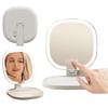 Foldable LED Makeup Mirror Adjustable Portable Cosmetic Mirrors Lighted Desktop Mirrors  Women