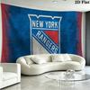 New York Rangers Logo Wall Tapestry Aesthetic Wall Hanging Printed Fabric Blanket Decorative Tapestries for Bedroom Living Room Home Decor