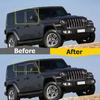 Car Window Sunvisor Deflector Shield Rain Sun Visor Guard For Jeep Wrangler JK JL Unlimited 4-Door 2007-2017 2018- 2023