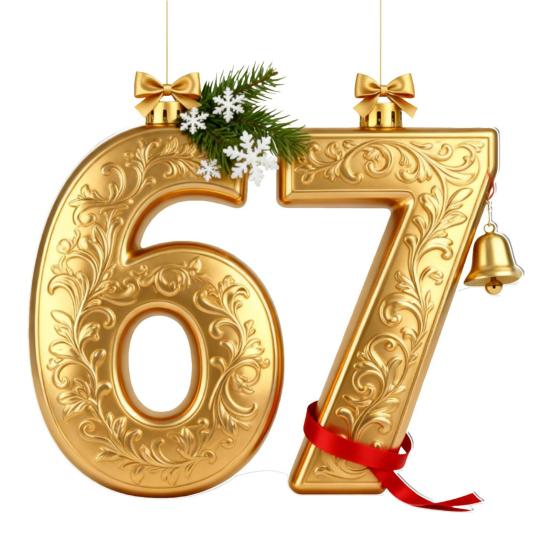 67 Funny Christmas Ornaments 2025 Handmade Santa Ornament Six Seven Meme Decoration Rearview Mirror Holiday Gift Decor