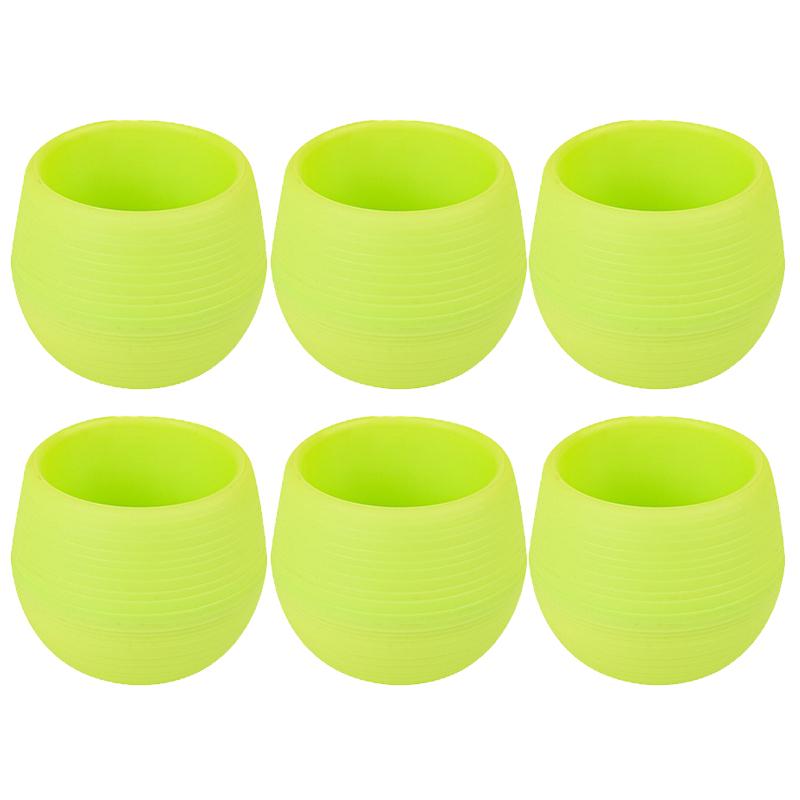 6PCS/Set Round Plastic Plant Pots Multicolor Mini Succulent Pot Flower Planters Desktop Ornament Suitable for Indoor Outdoor ZYF