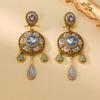 Vintage Court Style Rattle Earrings Medieval Ethnic Style Vintage Earrings Travel Vacation Peace Dove Earrings