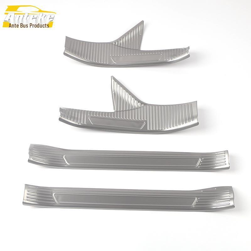 Fits 22 Fenglanda Models: Stainless Steel Door Sill Decorative Frame & Welcome Pedal Sticker