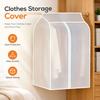 Translucent Garment Cover Hook And Loop Fasteners Clothing Organizer Dustproof Clothes Cover  Home