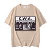 CWA The Worlds Most Dangerous Group Funny Cat Meme Graphic T Shirts Fashion Vintage Short Sleeve Tees Unisex streetwear