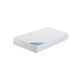 Mattress 80x190 High Resilience Foam Density 35 Kg-m3 - Height 21 Cm - Soft Support + Memory Foam Pillow + Mat Protector
