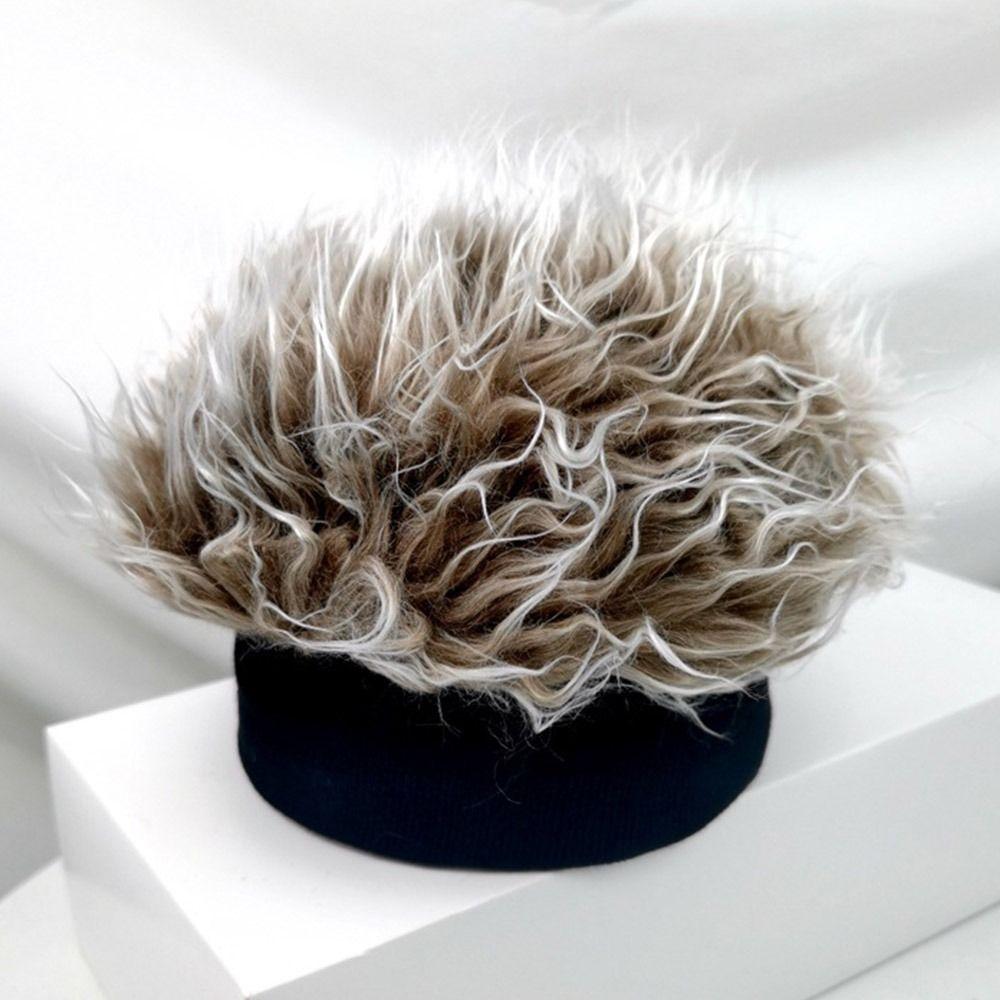 Вязаный детский парик шапка смешные волосы интегрированный головной убор модные шапки шапки дети