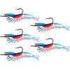Angler Fishing Equipment - 5Pcs PVC Soft Lures Realistic Eye Simulation Artificial Shrimp Fake Baits (6cm/3g)