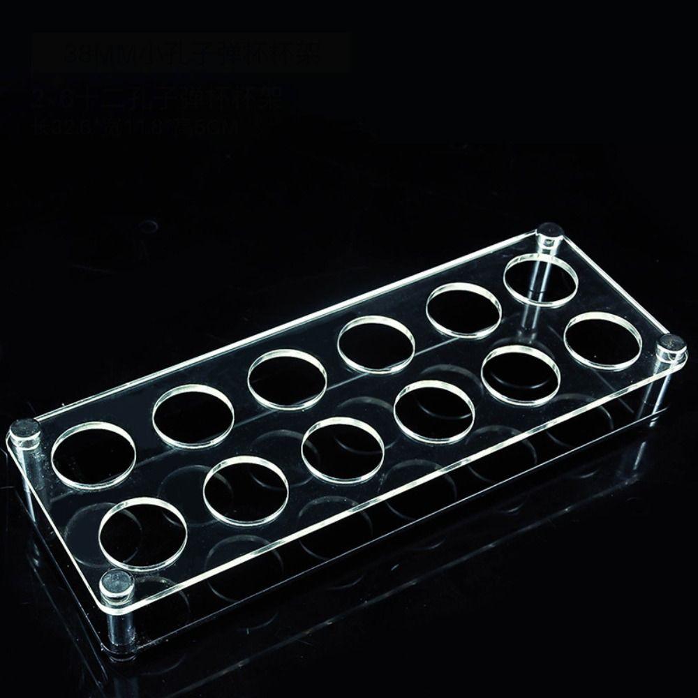 Multi-slots Wine Cup Holder 32/38mm Shot Glasses Holder Supplies Shelf Cup Serving Tray  Champagne