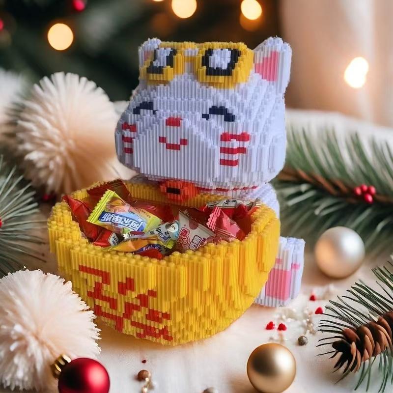 6466 Карманный Летающий Кот DIY Модель Строительные Блоки Креативная Головоломка Строительные Блоки Стиль разработан для Молодых и Взрослых Домашний Декор