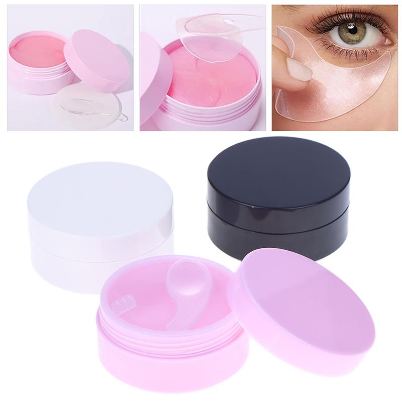 100 г Пустая банка с широким горлышком и ложкой – Плоский дорожный контейнер для масок для глаз, крема для тела и лосьона