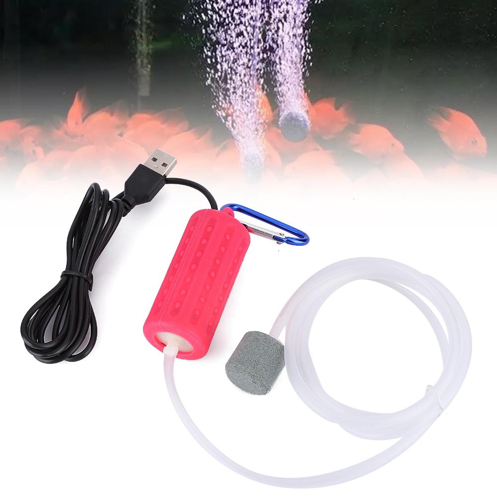 USB Charging Increase Oxygen Pump Mute Work Equipment for Fish Tank AquariumUSB Air Pump