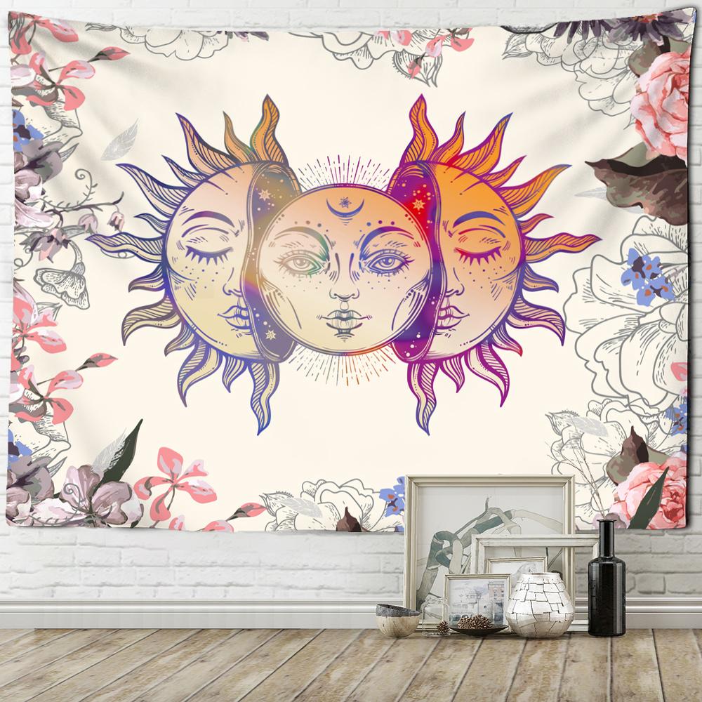 Психоделический гобелен с черепом Grim Reaper, хиппи, колдовство, настенный абстрактный настенный фон, декор для общежития