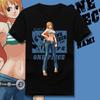 One Piece Нами Косплей Аниме Манга Футболка Футболка Нижнее белье Хлопок