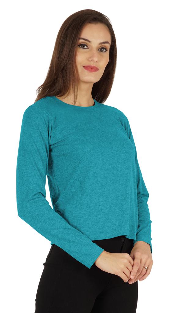 Inkmeso Perfect Long Sleeves T-shirt For Women Casual Regular Fit Basic Solid Everyday Tee