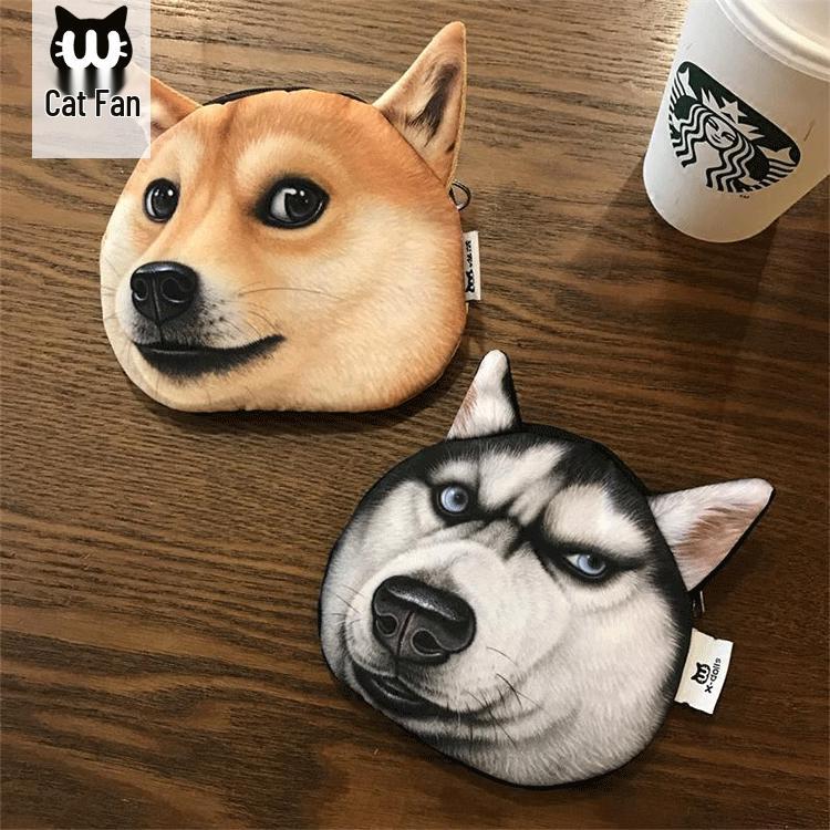 Hot-Selling Creative Husky Doge Coin Purse – Mini and Fun Design