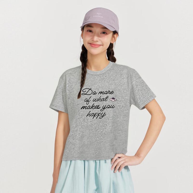 Deesha Girls' Summer Embroidered Short Sleeve T-shirt