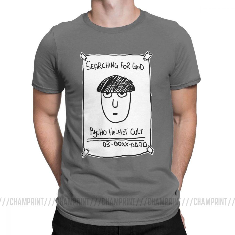 Fashion Mob Psycho 100 Where Is He T Shirt For Men Round Neck 100 Cotton