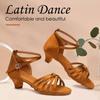 Размер 30-41 для женщин и девочек, детская обувь для латинских танцев, туфли на низком каблуке для сальсы и танго, мягкая подошва, каблук 4 см