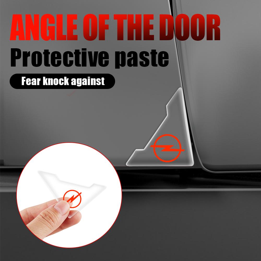 AABEB1 Transparent Car Door Corner Cover Anti-collision Protector Sticker Accessories For Opel Opc Astra Corsa Zafira Insignia Mokka