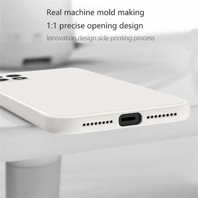 Для Samsung A22 Galaxy A21S A31 A41 A51 A71 Бамперы Мягкая Защита Задняя Крышка Модный Ударопрочный Чехол из Жидкого Силикона