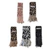 Модный леопардовый шарф Теплый легкий шейный платок Простой уличный шарф для современного образа