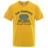 Футболки San Francisco Usa Montgomery Philadelphia Мужская мода Хлопковая футболка Хип-хоп Свободная футболка Одежда Повседневные топы Уличная одежда