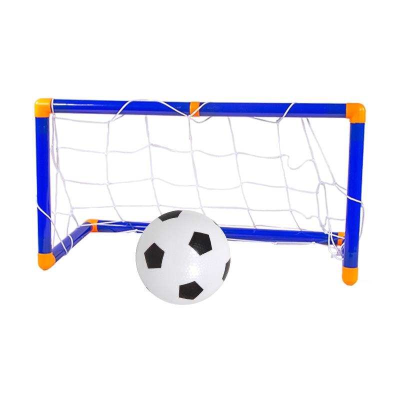 Non-Toxic Folding Mini Football Soccer Ball Plastic Removable Goal Post Net Set High-Strength Kids Indoor Outdoor Child Birthday Gift