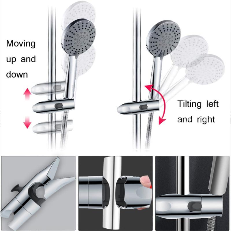 Держатель насадки для душа, Держатель для душа, Ручной съемный ползунковый зажим для замены ванной комнаты,