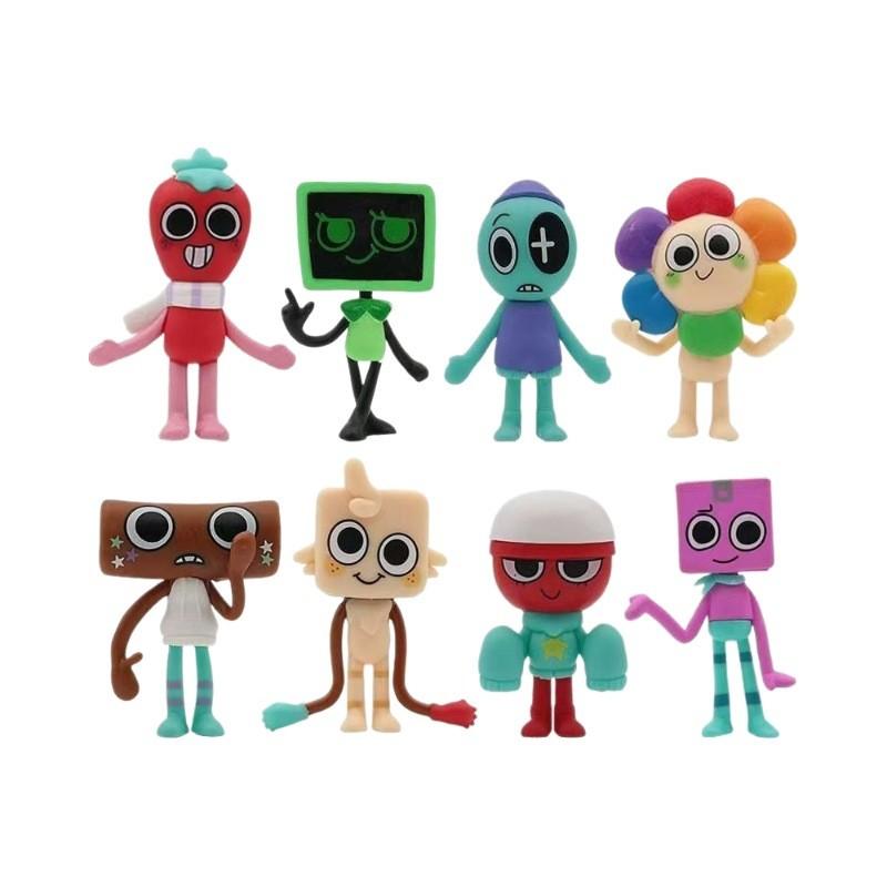 World Cute Dandys Pvc Doll Figurine Set Of 8 Anime Character Perfect Home Decor