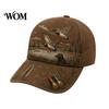 Unisex Daily Travel Hat Vintage Hunting Baseball Cap, Duck Dog Pattern Hat, Breathable Moisture Outdoor Camo for Men Women Wicking Adjustable