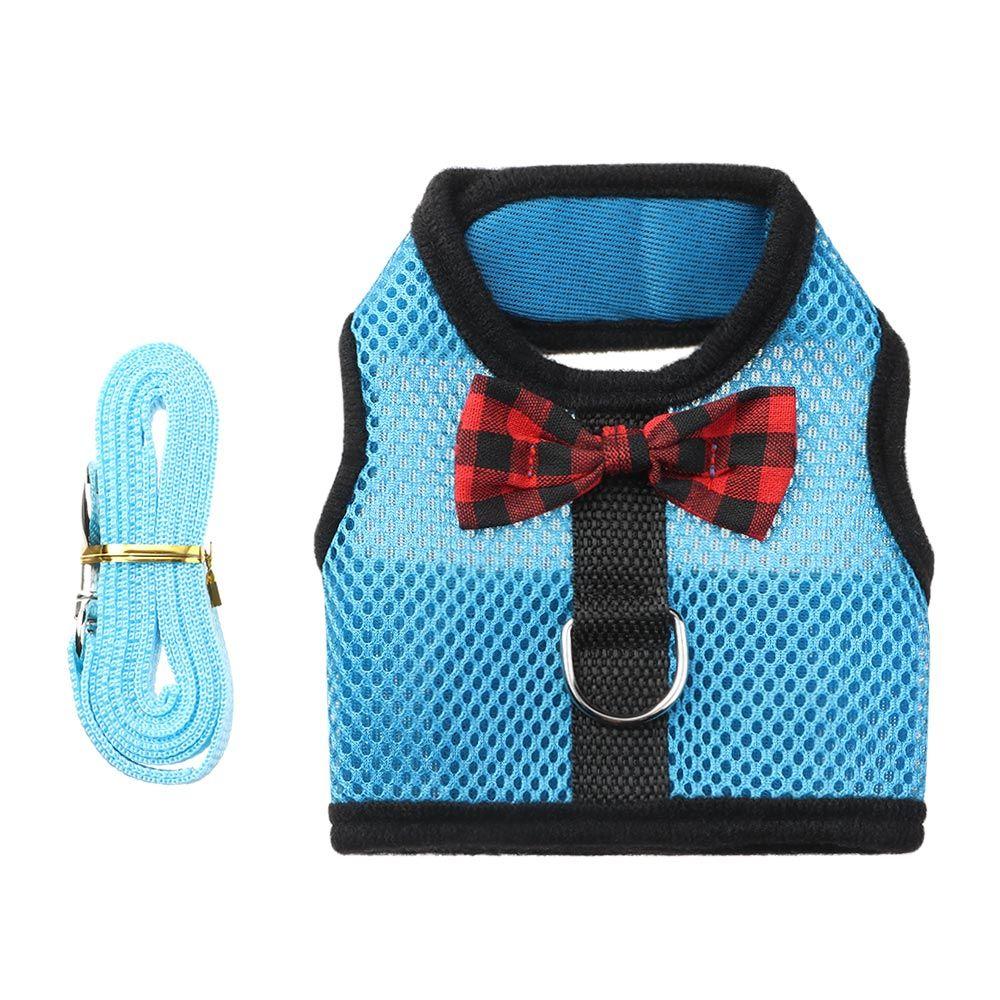 Ferret Small Animals Pet Lead Bunny Mesh Chest Hamster Vest Harness Rabbit Leash Collar