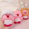Cartoon Beaver Plush Pendant Figure Plushies Ornament Cute Soft Cotton Stuffed Animal Doll Hanging Anime Pink Beaver Plush