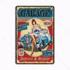 Classics Vintage Beautiful Girl Metal Plaque Retro Tin Sign Garage Iron Painting Bar Club Art Home Wall Decor Poster 20x30cm