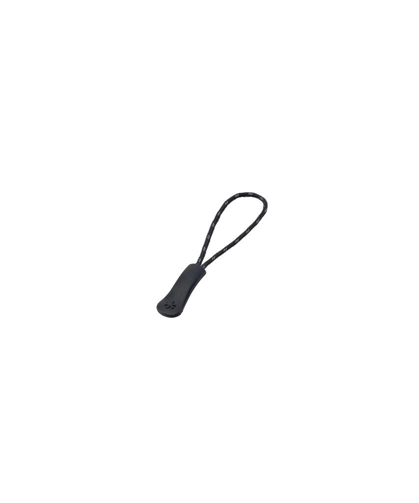 Snow Peak Reflective I-Shaped Zipper Pulls, Black, 6 Pieces