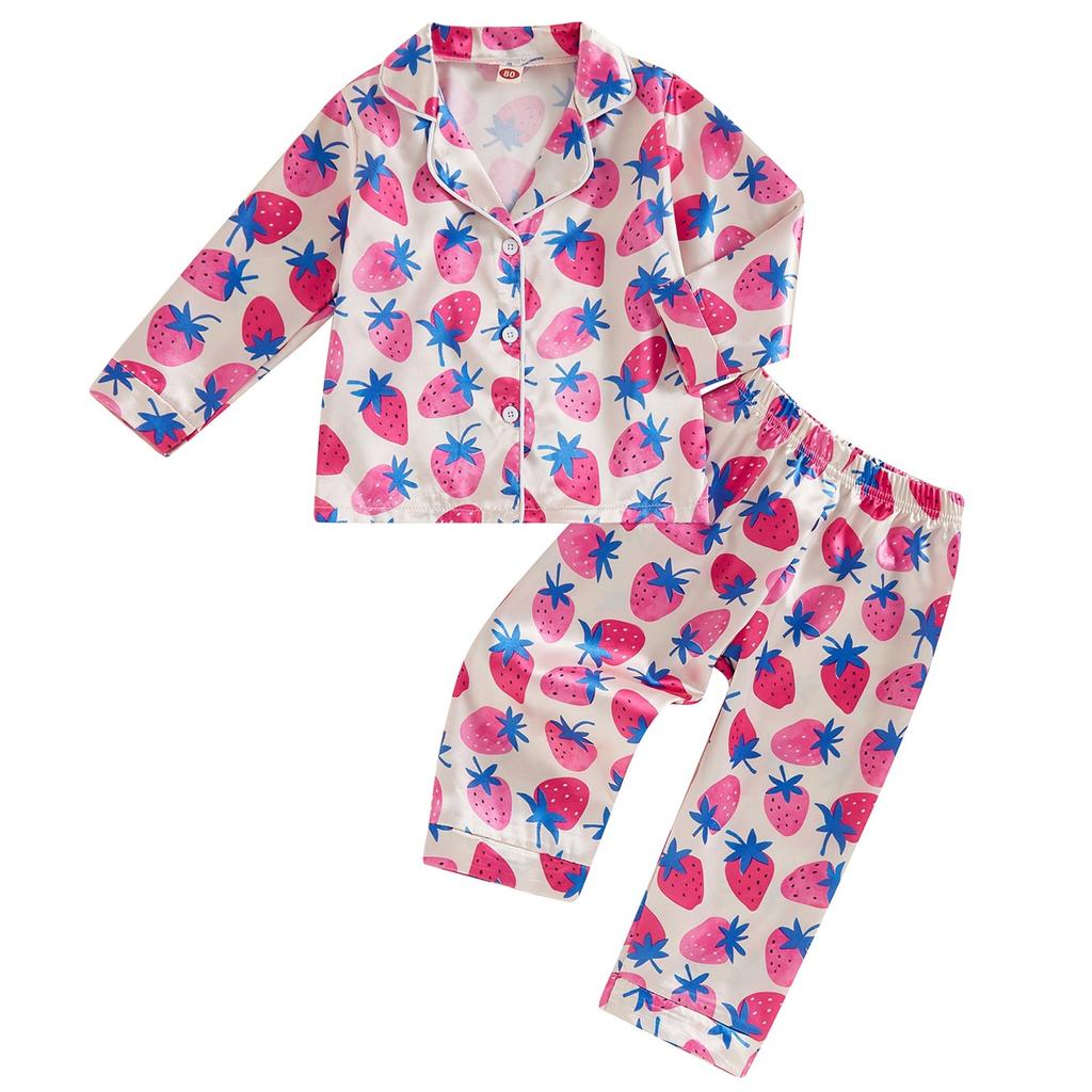 Пижамный комплект с длинными рукавами для мальчиков и девочек, повседневная домашняя одежда, комплект из двух предметов