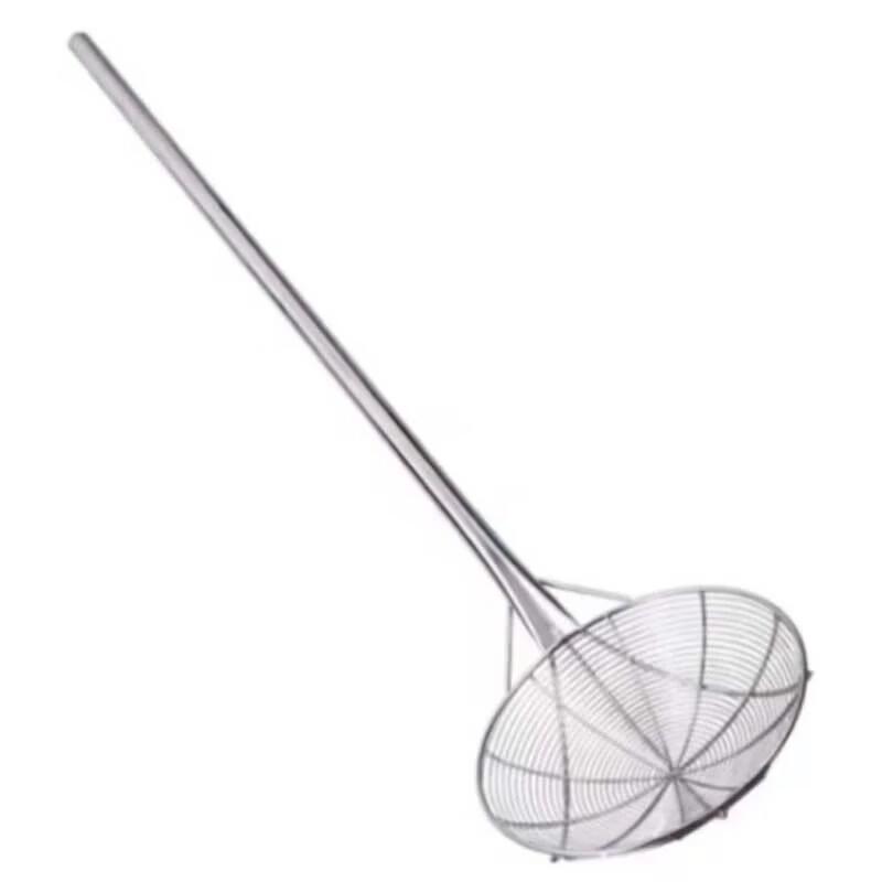 ZISIZ Extra-Large 201 Stainless Steel Skimmer with Long Handle