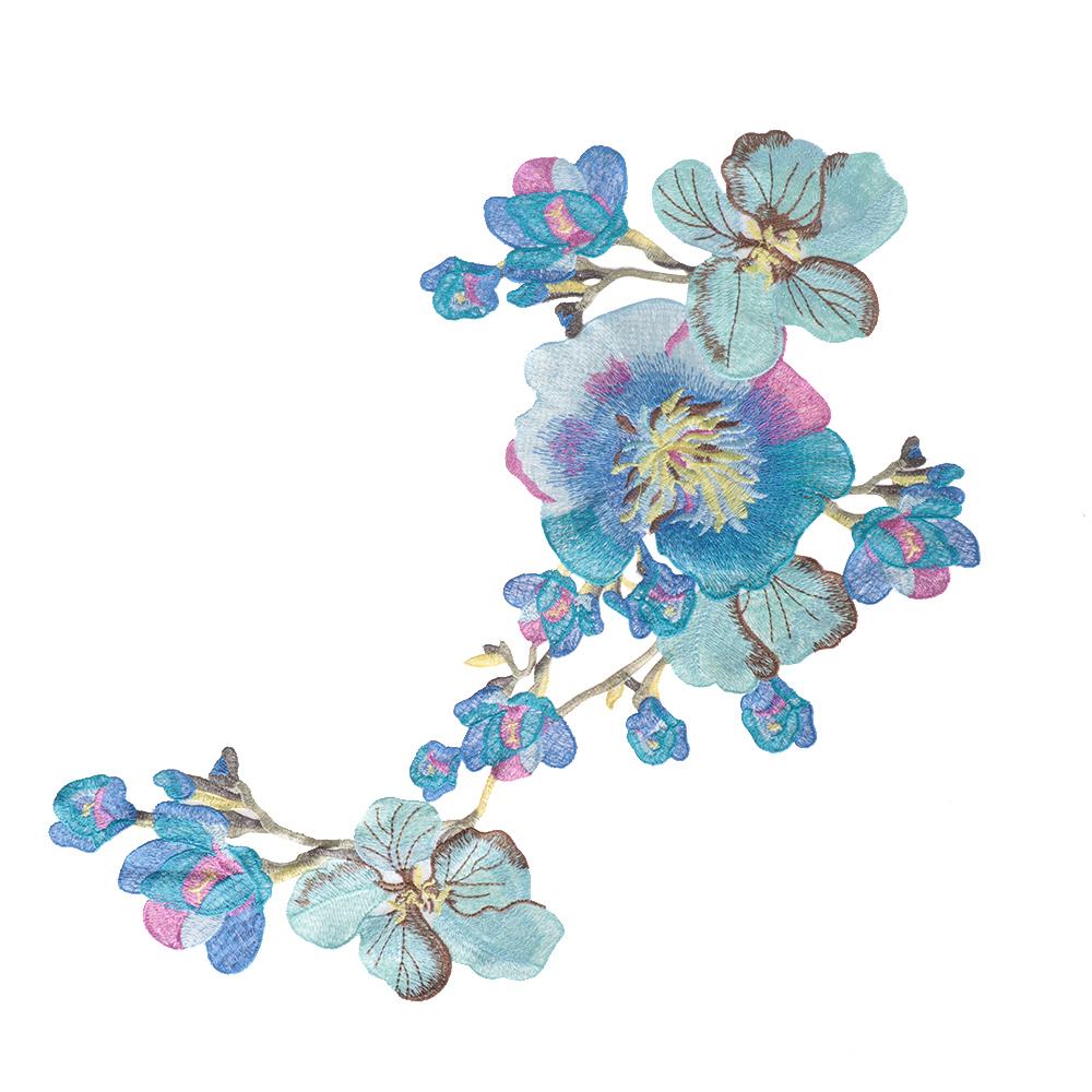 Швейные принадлежности кружевная отделка цветок вырез платья аппликация вышитый воротник нашивка на одежду