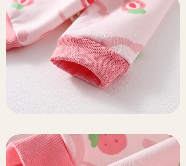 Baby Fleece Set: Warm Autumn & Winter Outing Clothes with High Waist Belly Protection