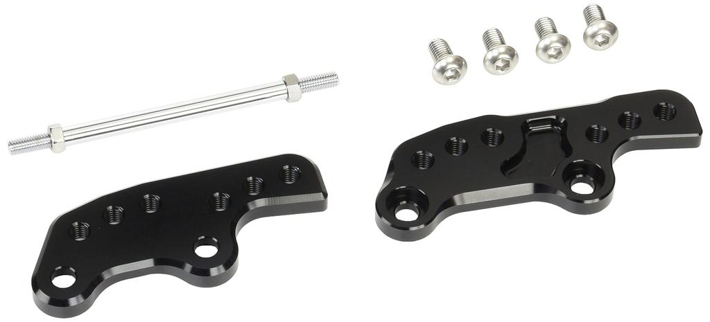 POSH FAITH Motorcycle Supplies Step Up Plate Black NINJA250 034072-06
