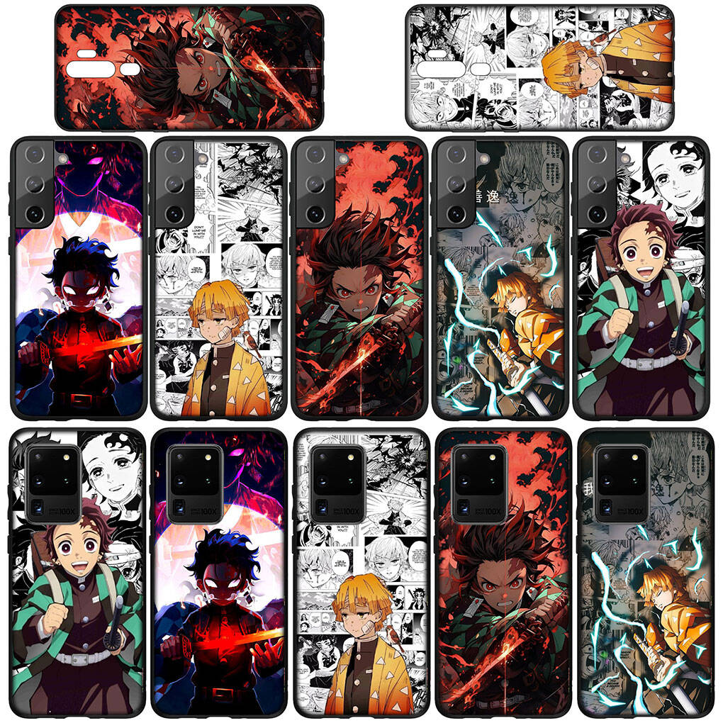 Для Samsung Galaxy S25 S24 S23 S22 Ultra FE Plus A17 A37 A57 A56 A55 A06 A16 A15 A36 A35 A05 A25 A54 A34 Чехол Танджиро Клинок рассекающий демонов Асума Зенницу 2