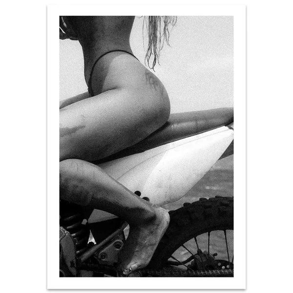 Сексуальные Женщины Постеры Плохая Девочка Черно-Белый Принт Холст Картины Настенное Искусство Для Современной Поп Комнаты Домашнее Украшение Картинки Фреска