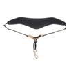 Saxophone Neck Strap Leather Breathable Adjustable Y Shape for Sax with Metal Swivel Snap Hook