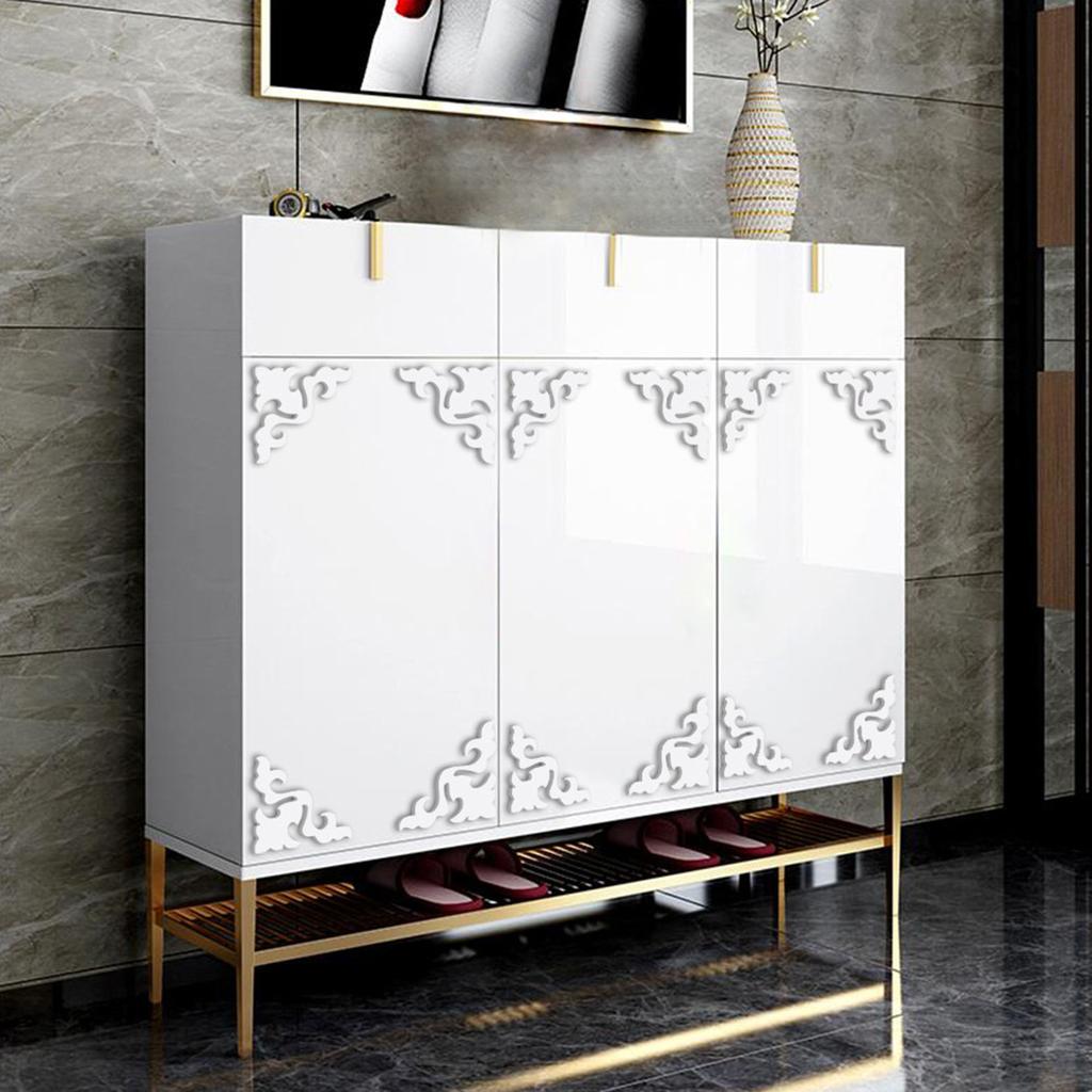 4 шт. стеклянная зеркальная плитка настенная наклейка наклейка на DIY украшение для дома орнамент набор