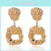 Trendy Geometric Alloy Earrings Stylish Irregular Design Fashion Jewelry For Women